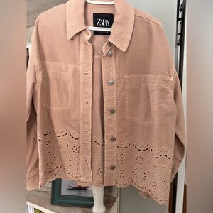 Pink Denim Zara Shirt